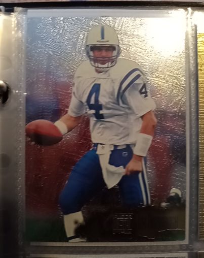 1996 Fleer Metal #55 Jim Harbaugh — front