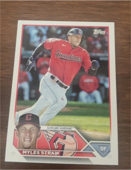 2023 Topps Series 2 #474 Myles Straw — front