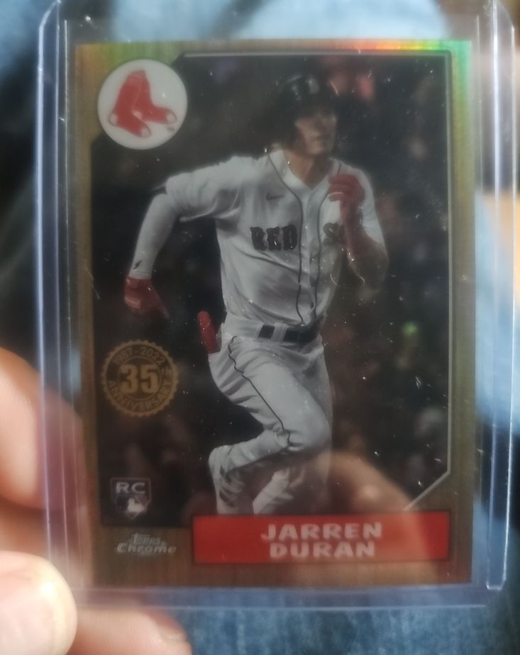 2022 Topps Chrome 1987 Topps #87BC-19 Jarren Duran — front