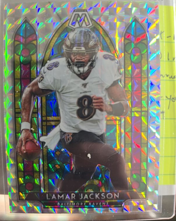 2023 Panini Mosaic Lamar Jackson Baltimore Ravens — front