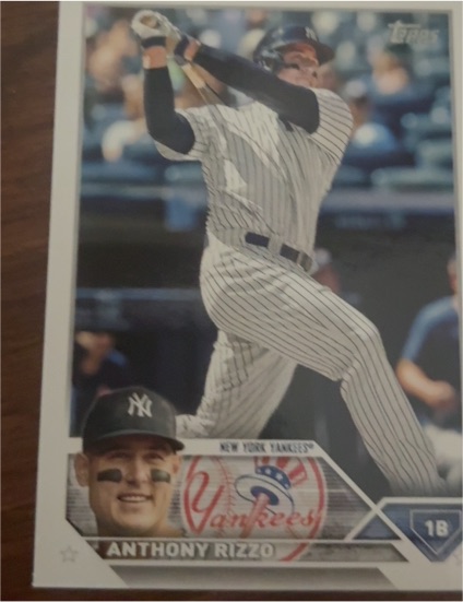 2023 Topps #596 Anthony Rizzo New York Yankees — front