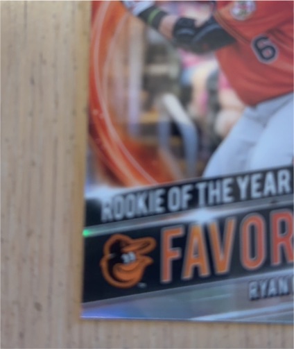 2021 Bowman Chrome Rookie of the Year Favorites #RRY-RM Ryan Mountcastle — front