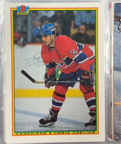 1990-91 Bowman #42 Chris Chelios — front