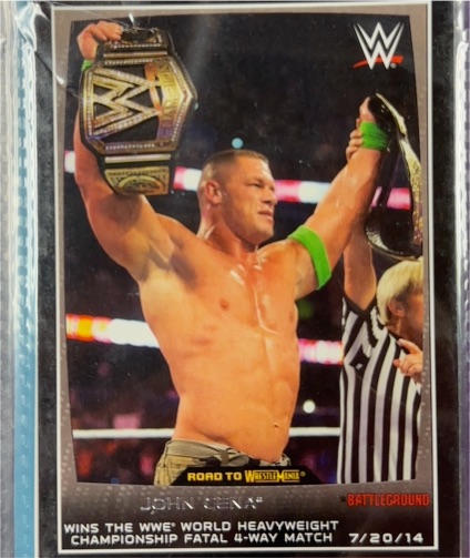 2015 Topps WWE Road to Wrestlemania #36 John Cena — front