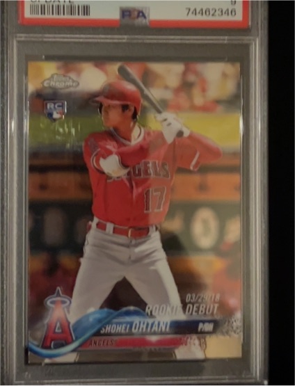 2018 Topps Chrome Update #HMT32 Shohei Ohtani Rookie Debut — front