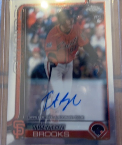 2025 Topps Chrome #RA-TB Trenton Brooks Rookie Autograph — front