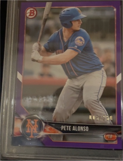 2018 Bowman Prospects #BP137 Pete Alonso — front