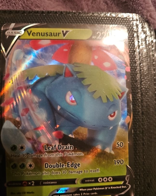 Pokémon TCG 2021 SWSH100 Venusaur V Black Star Promo — front