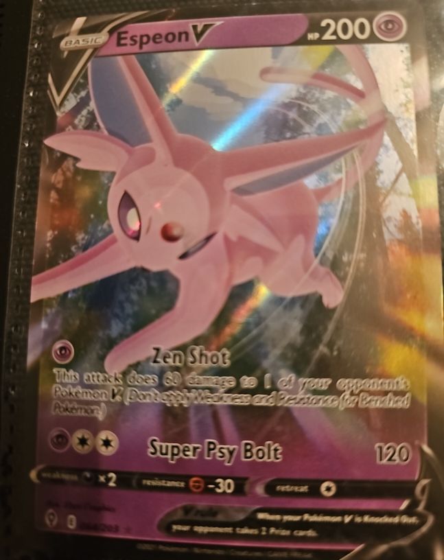 2021 Pokémon SWSH07: Evolving Skies #064 Espeon V — front