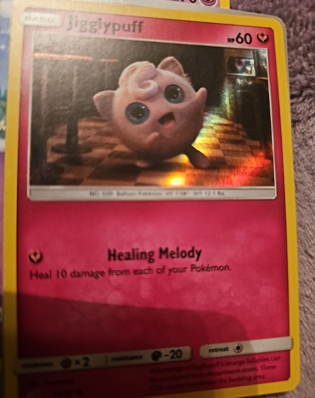 2019 Pokémon Detective Pikachu #14 Jigglypuff — front