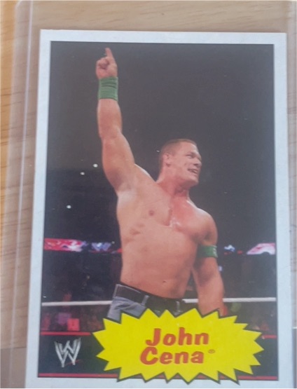 2012 Topps Heritage WWE #19 John Cena — front