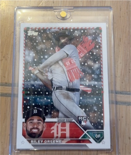 2023 Topps Holiday #H70 Riley Greene — front