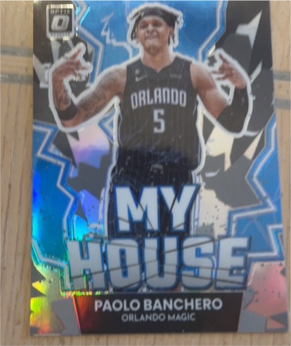 2022-23 Panini Donruss Optic #11 Paolo Banchero My House Orlando Magic — front