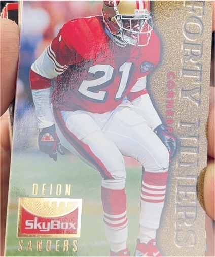 1995 SkyBox Premium #120 Deion Sanders — front
