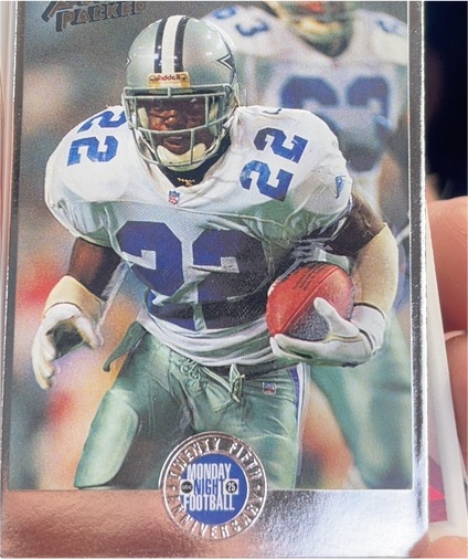 1994 Action Packed Monday Night Football #10 Emmitt Smith — front