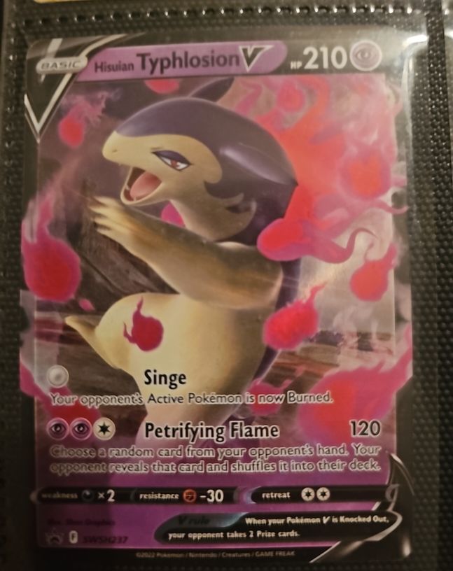 2022 Pokémon SWSH237 Hisuian Typhlosion V — front