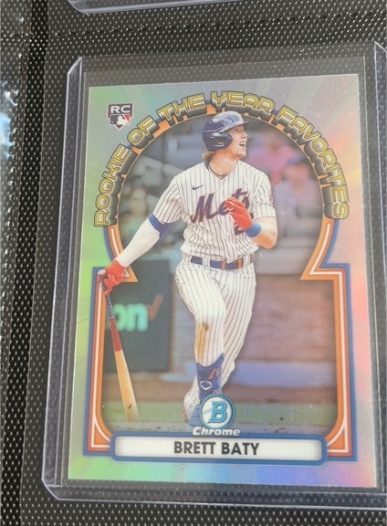 2023 Bowman Chrome #ROYF-3 Brett Baty Rookie of the Year Favorites — front