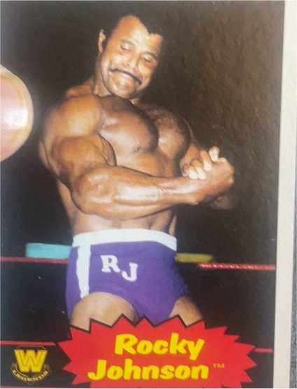 2012 Topps Heritage WWE #102 Rocky Johnson — front