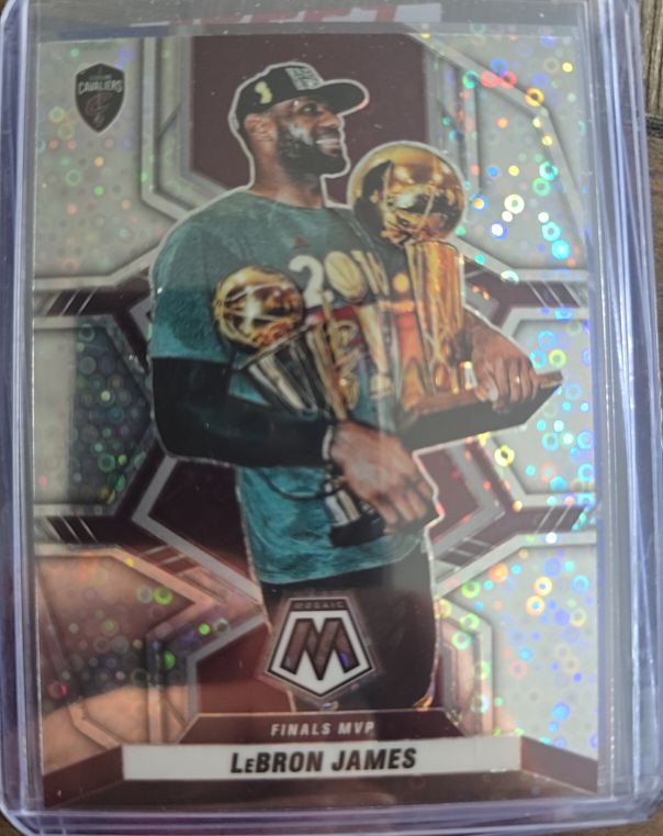 2021-22 Panini Mosaic #298 LeBron James Finals MVP — front