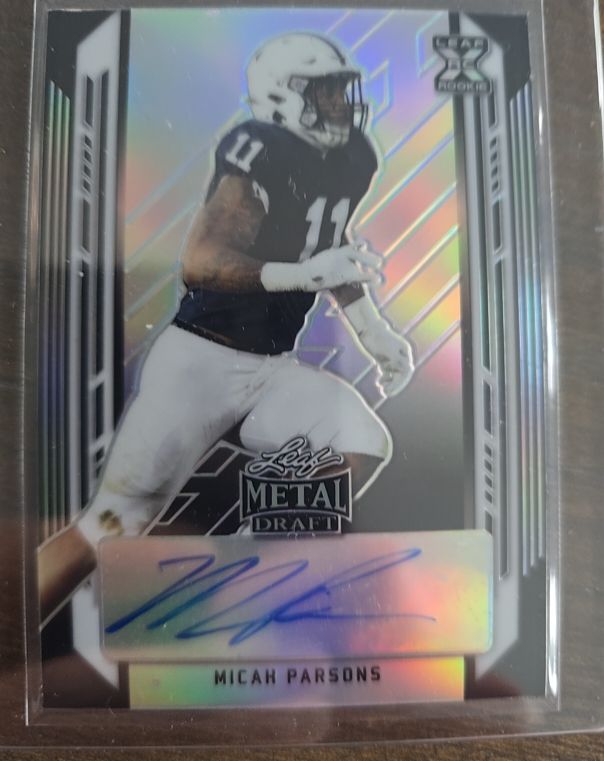 2021 Leaf Metal Draft #BA-MP1 Micah Parsons — front