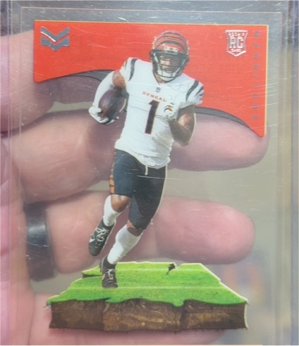 2021 Panini Chronicles Stars and Stripes Magnitude #MAG-5 Ja'Marr Chase Rookie — front