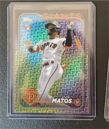 2024 Topps Series 1 #28 Luis Matos Holiday — front