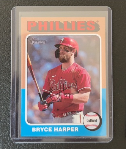 2024 Topps Heritage #405 Bryce Harper — front