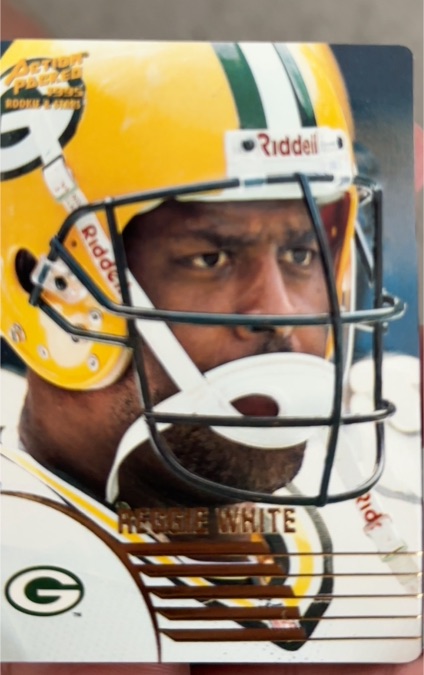 1995 Action Packed Rookies & Stars #42 Reggie White — front