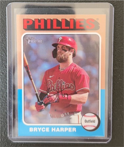 2024 Topps Heritage #405 Bryce Harper — front