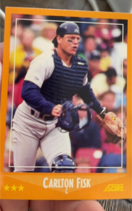 1988 Score #592 Carlton Fisk — front