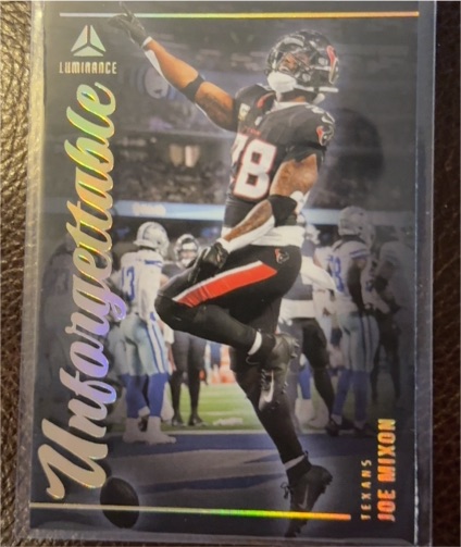 2025 Panini Luminance #16 Joe Mixon Unforgettable — front