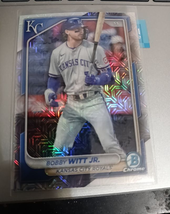 2024 Bowman Chrome #1 Bobby Witt Jr. — front