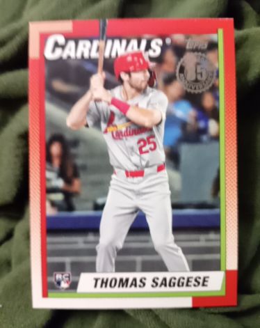 2025 Topps Series 2 1990 Topps #90B2-30 Thomas Saggese — front