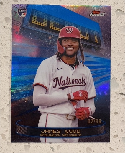 2025 Topps Finest #D-1 James Wood — front