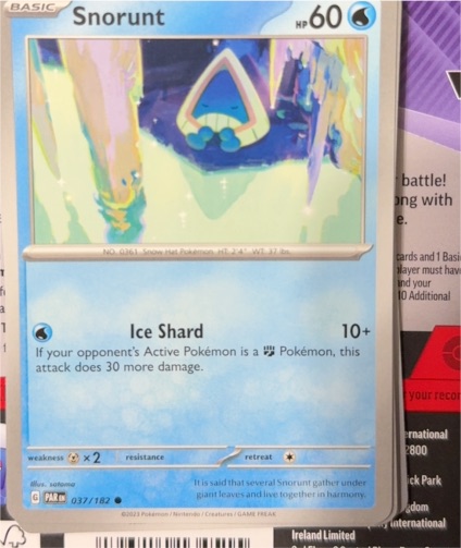 2023 Pokémon SV04: Paradox Rift #037 Snorunt — front