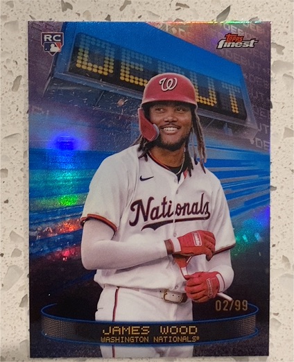 2025 Topps Finest Debut #D-1 James Wood — front