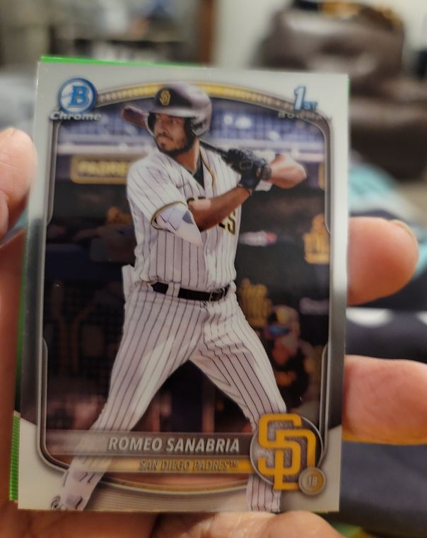 2025 Bowman Chrome Prospects #BCP-3 Romeo Sanabria — front