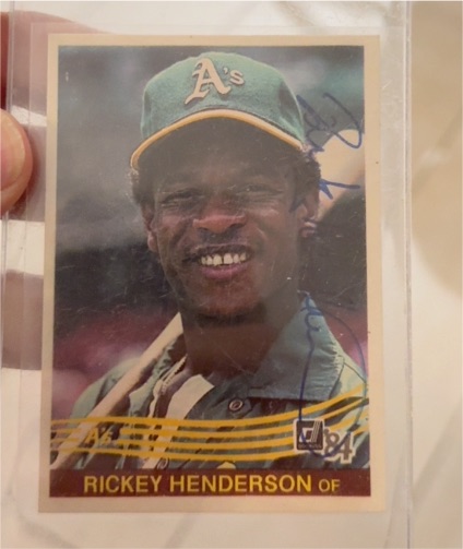 1984 Donruss #54 Rickey Henderson — front