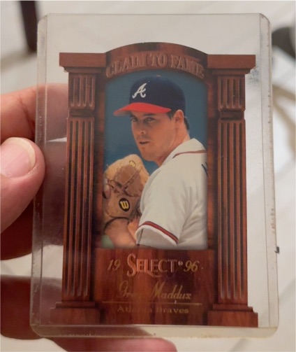 1996 Select Claim To Fame #2 Greg Maddux — front