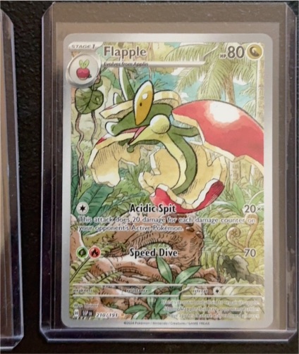 2024 Pokémon SV08: Surging Sparks #210/191 Flapple Illustration Rare — front