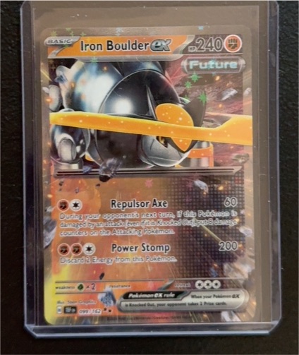 2024 Pokemon Scarlet Violet Temporal Forces #099 Iron Boulder ex — front
