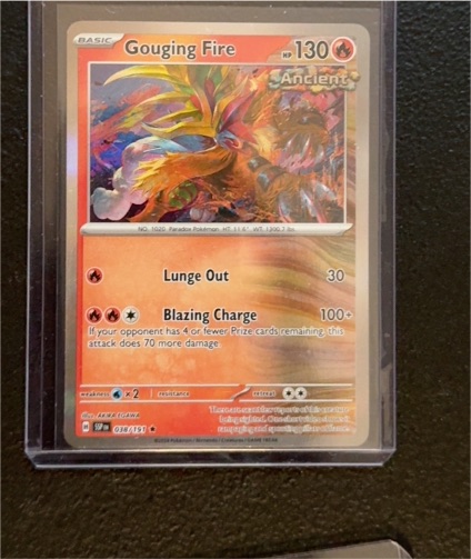 2023 Pokémon SV08: Surging Sparks #038 Gouging Fire — front