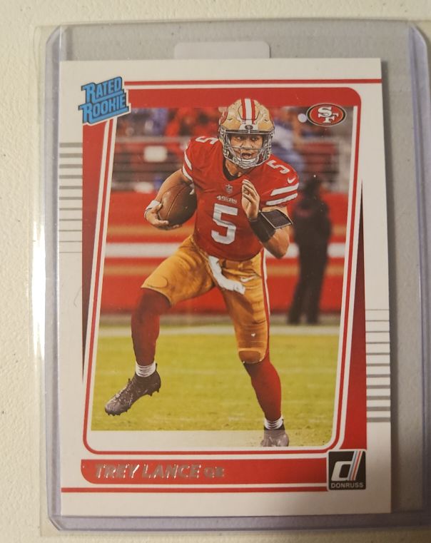 2021 Donruss #254 Trey Lance Rated Rookie — front
