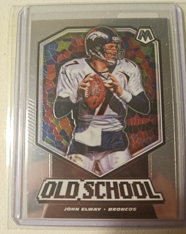 2020 Panini Mosaic Old School #OS2 John Elway Denver Broncos — front