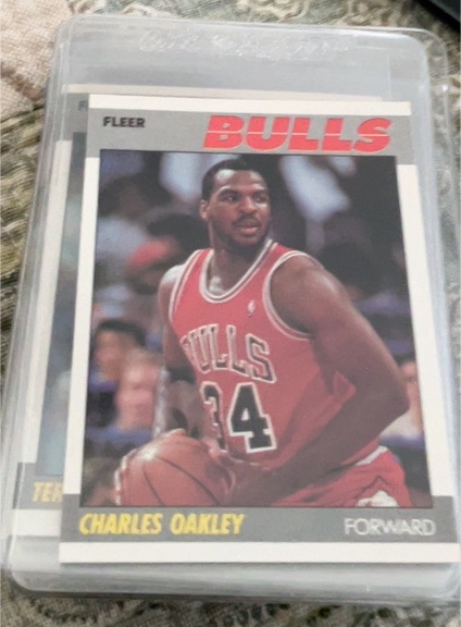 1987 Fleer #79 Charles Oakley — front