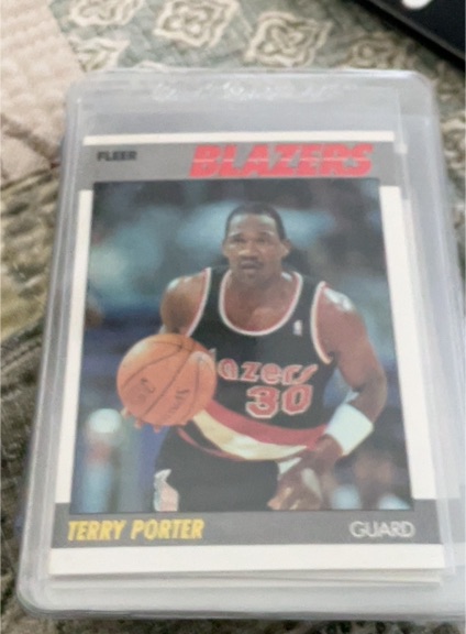 1987-88 Fleer #89 Terry Porter — front