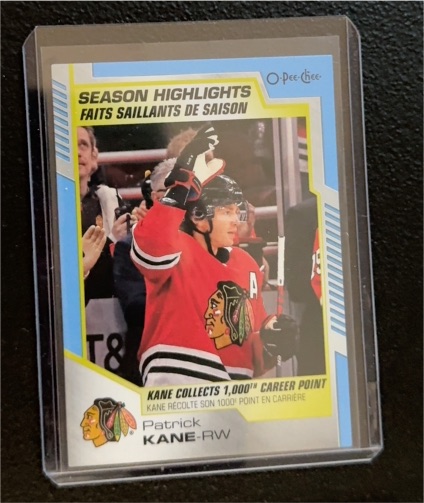 2020-21 O-Pee-Chee #599 Patrick Kane Season Highlights — front