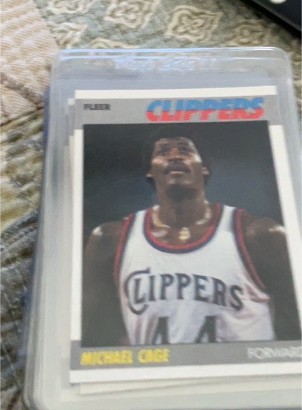 1987 Fleer #15 Michael Cage — front