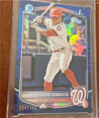 2025 Bowman Chrome Prospects #BCP-120 Caleb Lomavita — front
