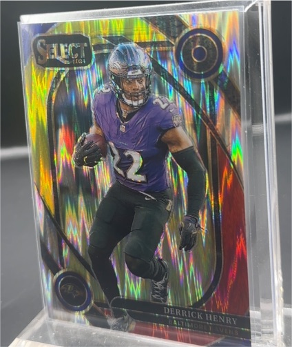 2024 Panini NFL Select #249 Derrick Henry Club Level Green Shock Prizm — front